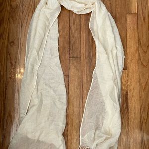 Brunello Cucinelli cashmere silk scarf - cream color